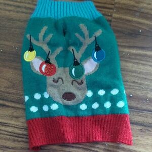 Heart To Tail Pet Reindeer Christmas Sweater XS